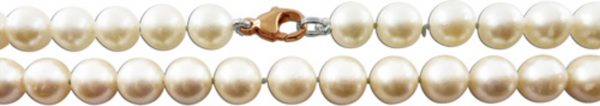 Perlenkette – Akoya-Perlen-Perlencollier, 42cm