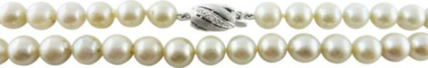 Perlenkette – Akoya-Perlen-Perlencollier, 65cm