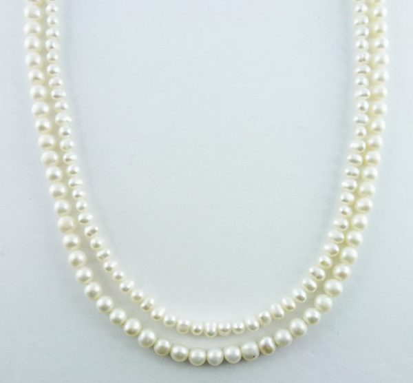 Perlenkette – Süßwasserzuchtperlencollier 44cm