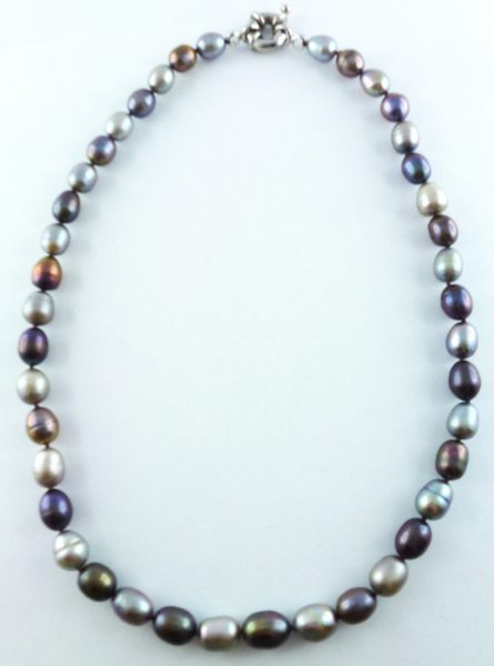 Perlenkette – Perlencollier Armband Set Süßwasserzuchtperlen