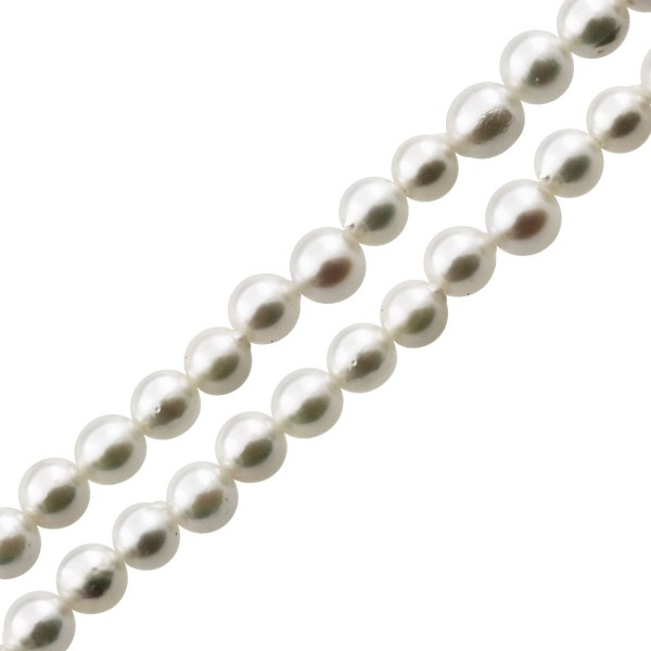 Perlenkette – japanische Babyakoyazuchtperle Collier Silber 925 Schliesse