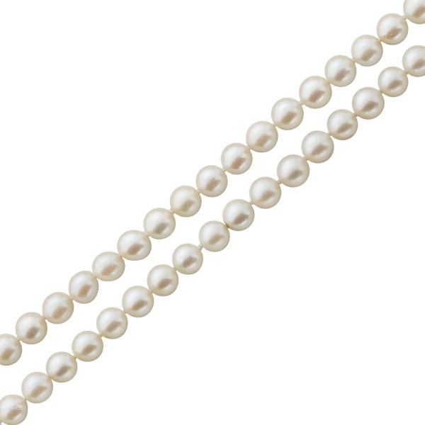 Perlenkette – Perlencollier Sterling Silber 925 japanische Akoyazuchtperlen