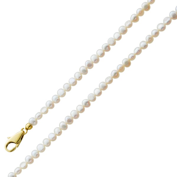 Knopf förmige Perlenkette weiß rose farbenen Farben Biwa Perlen Silber 925 vergoldet