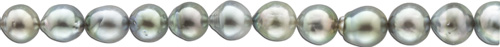Perlenkette – Tahitiperlen Perlencollier 45cm Karabiner Gelbgold 333