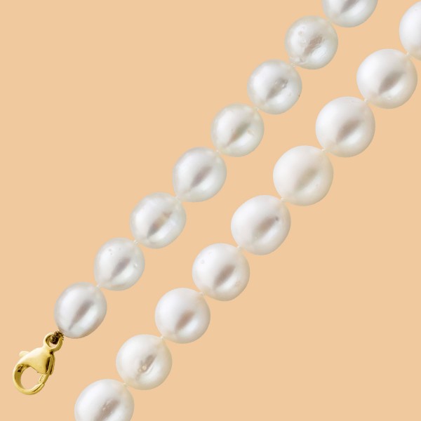 Perlenkette – Südsee-Zuchtperlen-Perlencollier, 44cm