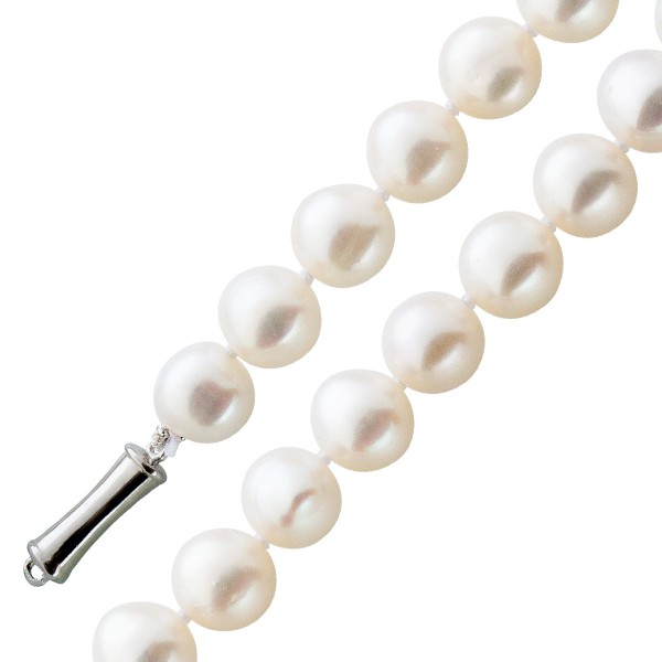 Perlenkette Perlencollier Süßwasserperlen Silber 925 Verschluss