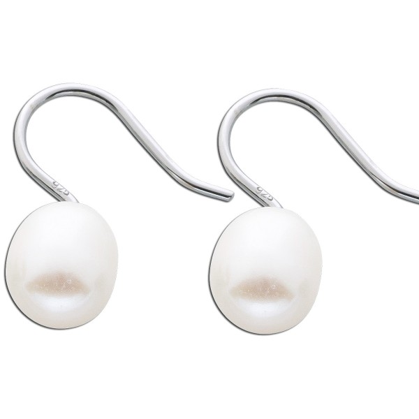Ohrringe – Ohrhänger 925 Sterling Silber Süßwasserzucht Perlen