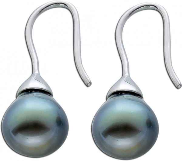 Ohrringe – Ohrhänger 925 Silber Sterling Tahitizuchtperle
