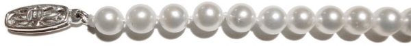 Perlenkette – Perlencollier Weißgold 750 japanische Akoyazuchtperlen